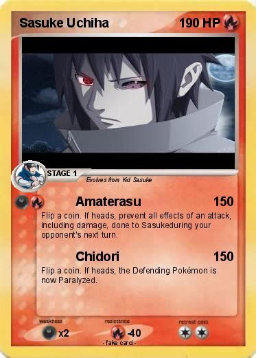 Pokémon Sasuke Uchiha 436 436 Amaterasu My Pokemon Card
