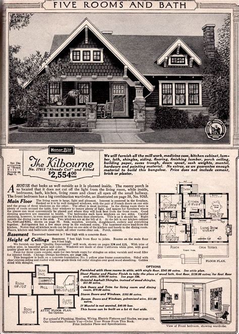 Mock tudor houses and cottage style homes were the most common to appear in suburban developments. 1923 Sears - The Kilbourne | Craftsman house plans ...