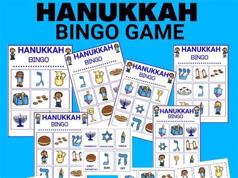 Hanukkah Bingo Game Teaching Resources