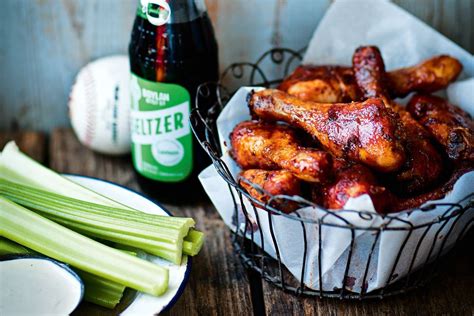 I know some of you may ask if you can reduce the sugar… you can try, but this combo is what makes it perfectly sticky and saucy. Cayenne chicken drumsticks with blue cheese dipping sauce ...