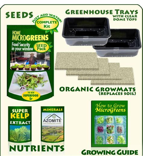 Microgreens Kits Micro Greens Seeds Kits Complete