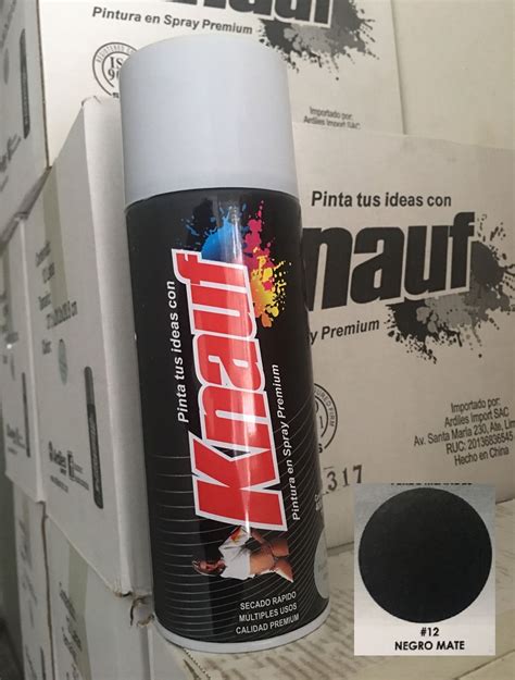 PINTURA SPRAY NEGRO MATE KNAUF