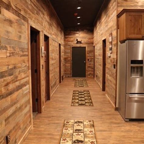 Rustic Cabin Style Elmwood Reclaimed Timber Reclaimed Wood Paneling