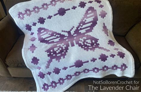 Mosaic Butterfly Blanket Part 5 The Lavender Chair