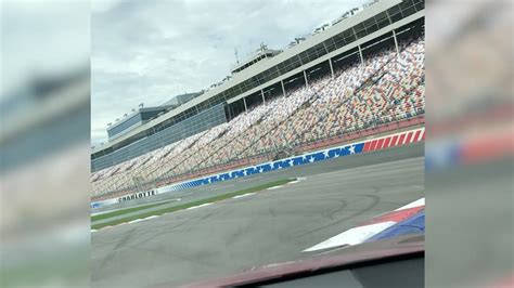 Debris blown to the upper corners of a track that consists of smatterings of rubber peeled in a nascar field, 43 cars qualify for the race. Take a lap around the Charlotte road course | NASCAR.com