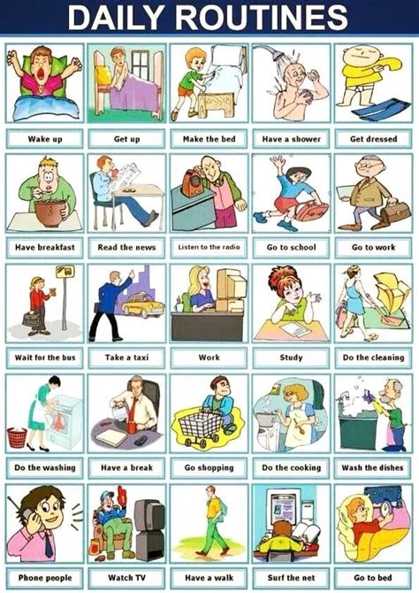Daily Routines English Conversations English Phrases Kids English