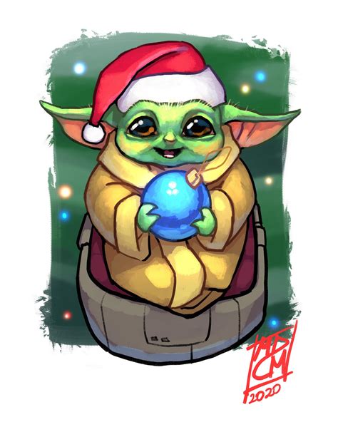 Baby Yoda De Navidad Fanart By Maurilustrador On Deviantart