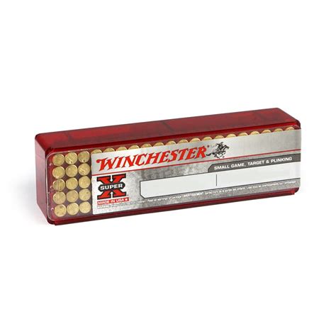 100 Rounds Of Winchester Super X 22lr High Velocity 40 Grain Rncp Ammo