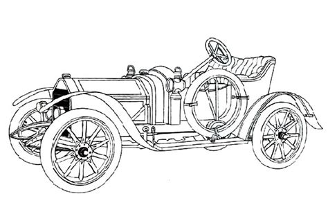 Classic Car Collection Coloring Pages Netart