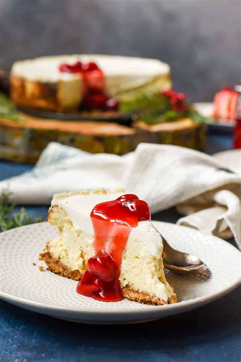 This Classic Sour Cream Cheesecake Is Light And Creamy With The Perfect Tangy Sour Cream