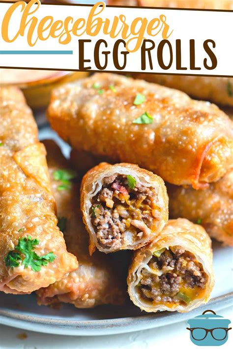 Delicious Cheeseburger Egg Rolls For A Tasty Twist