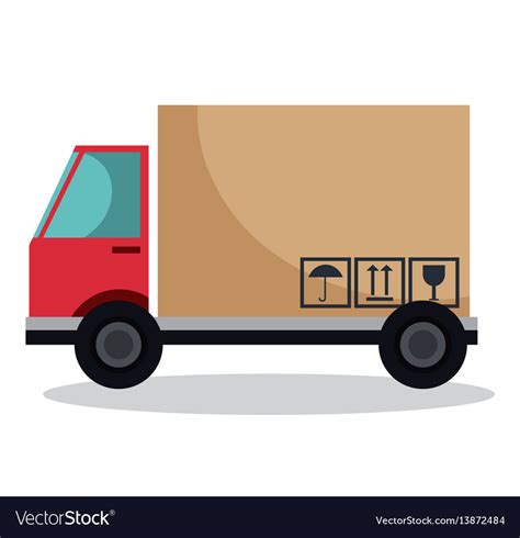 Truck Delivery Service Icon Royalty Free Vector Image