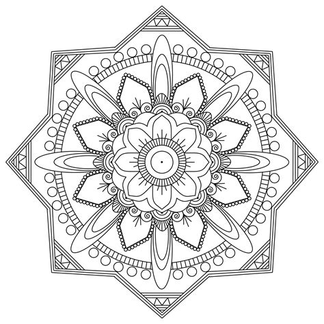 Mandala mpc design 1  Mandalas  Coloriages difficiles pour adultes