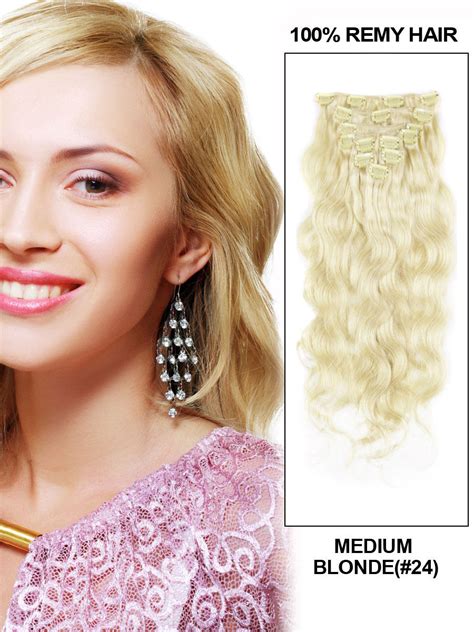 Clip in hair extensions is now available on hairextensionsale at very low cost. 26 Inch Significant #24 Ash Blonde Clip In Human Hair ...