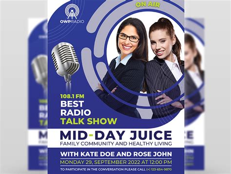 Radio Talk Show Flyer Template By Owpictures On Dribbble