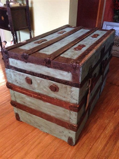 Handpainted Vintage Trunk Vintage Trunks Decor Home Decor