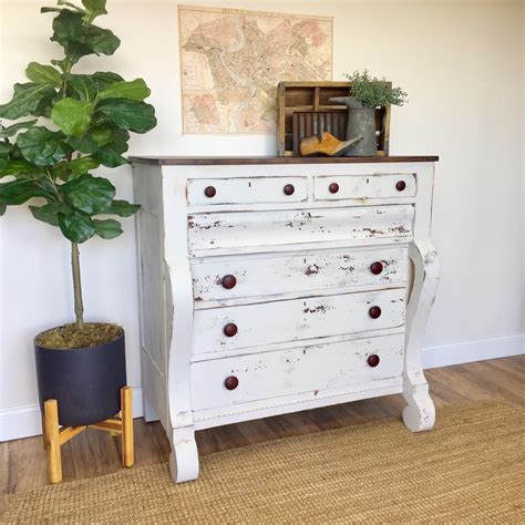 Signature design by ashley brand. Farmhouse Dresser - Antique Chest of Drawers, American ...