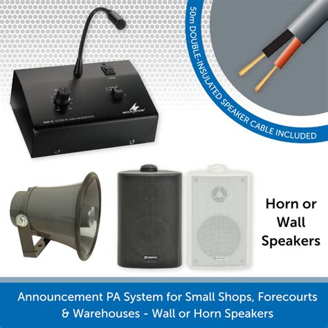 Announcement Pa System For Garage Forecourts Warehouses And Shops
