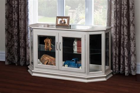 Solid Wood Console Curio Cabinet From Dutchcrafters Amish Furniture