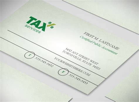 I suspect that some accountants underestimate the value of an effective business card. Accounting & Tax Services Business Business Card Templates |MyCreativeShop.com