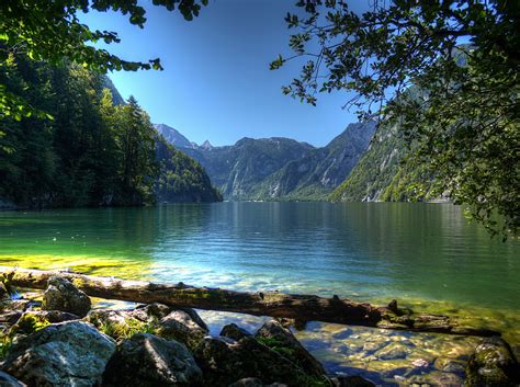 4k Berchtesgaden Germany Lake Mountains Scenery Bavaria Moss