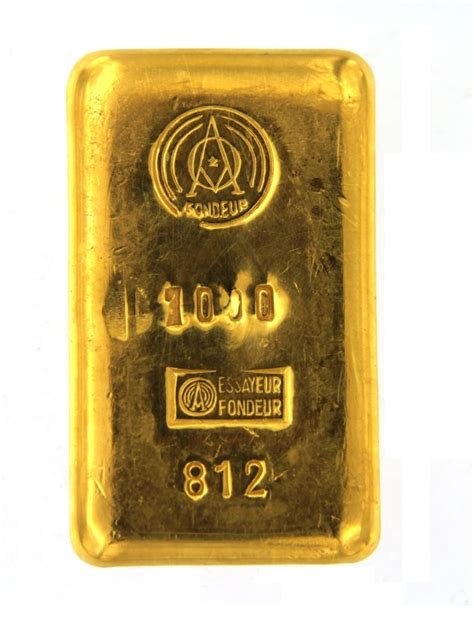 Argor Sa Chiasso 250 Grams Cast 24 Carat Gold Bullion Bar 1000 Pure Gold