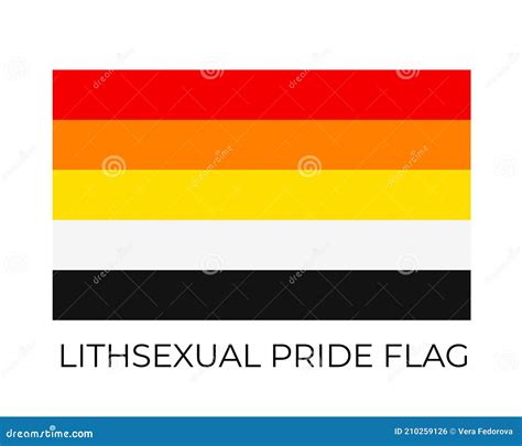Lithsexual Pride Rainbow Flags Symbol Of LGBT Community Vector Flag