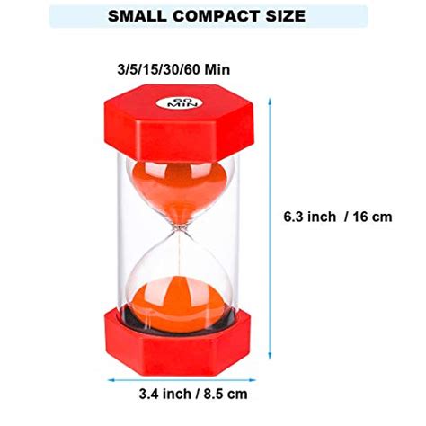 Sand Timer 15 Minute Hourglass Timer Plastic Sand Clock 15 Minutes