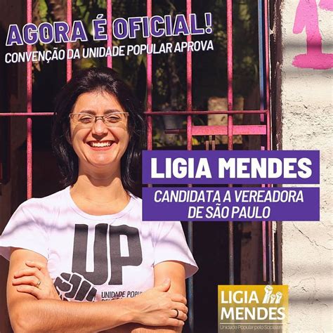 Ligia Mendes candidata a vereadora de São Paulo pela Unidade Popular