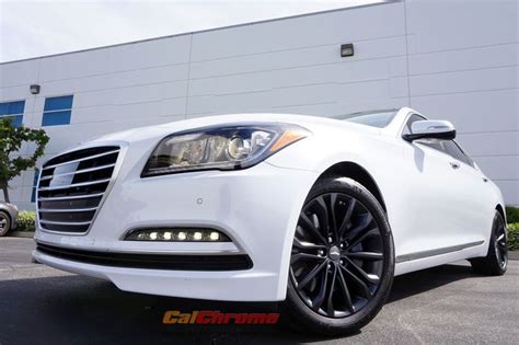 Also, on this page you can enjoy seeing the best photos of hyundai genesis white and share them on social networks. 2017 Hyundai Genesis G80 with Matte Black OEM wheels # ...