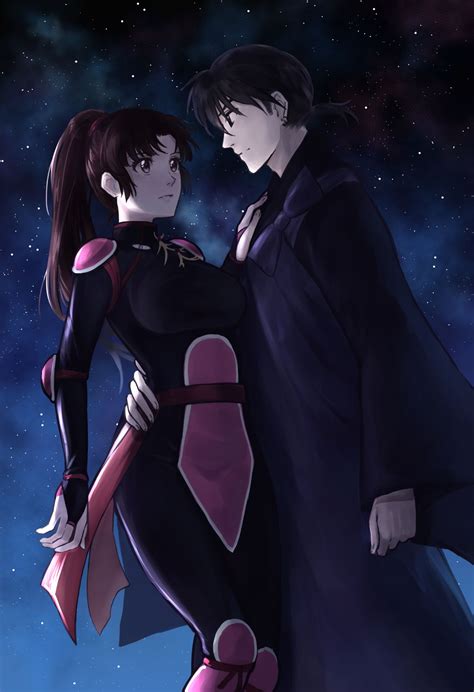 Miroku And Sango Under The Sparkling Stars From Inuyasha Personagens