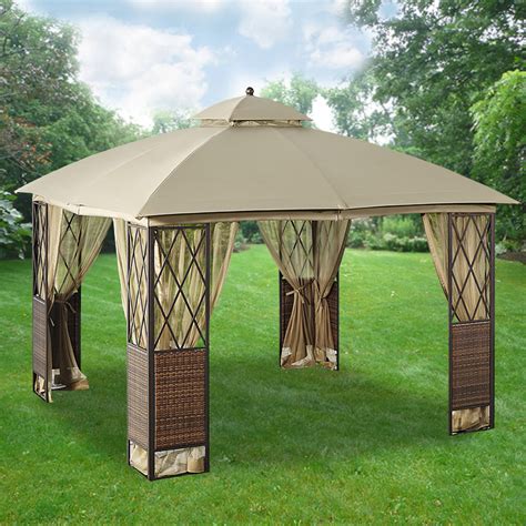 10' x 10' traditional style canopy tops are comprised of uv laminated poly materials. Replacement Canopy and Netting for EG Wicker Gaz - RipLock ...