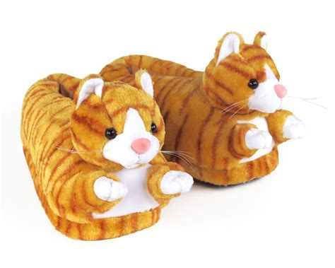 Orange Tabby Cat Slippers Cat Slippers Kitty Slippers