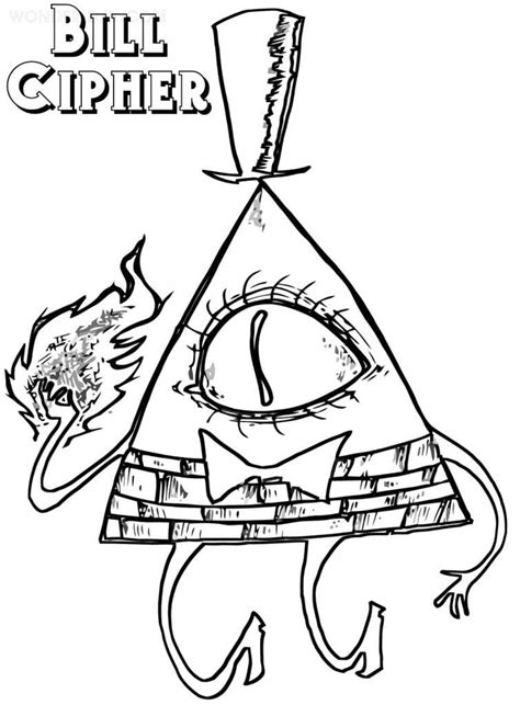 Dibujos De Bill Cipher Para Colorear Gravity Falls