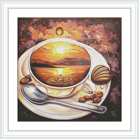 Maybe you would like to learn more about one of these? Counted Cross Stitch Pattern Coffee Cup Cross Stitch Large ...
