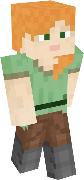 minecraft steve running png - Alex - Minecraft Girl Skins | #3354949 - Vippng