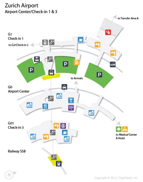 Die bordkarte für den weiterflug erhalten sie am transferschalter in den wartebereichen. (ZRH) Zurich Airport Terminal Map | Airport, Airports ...