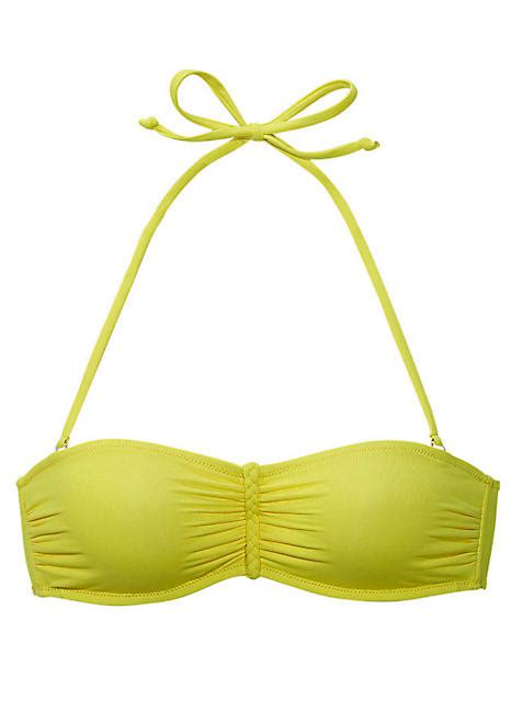 Yellow Bandeau Bikini Top By Buffalo Swimwear365