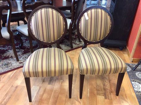 Where are the ethan allen furniture factories? These are two sweet Ethan Allen chairs with circle-back ...