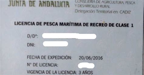 Licencia Pesca Maritima Clase 2 2023