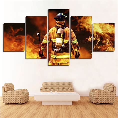 Best 20 Of Firefighter Wall Art