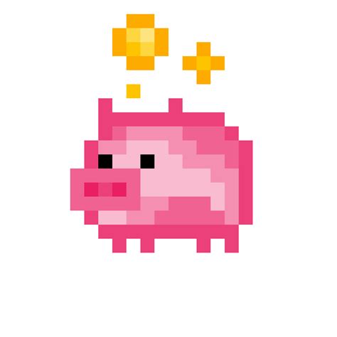 Pixilart Piggy Bank By Collabwhale