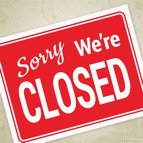 Printable Closed Sign Customize And Print