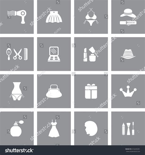 Fashion Icon Set Stock Vector Royalty Free 416205391 Shutterstock