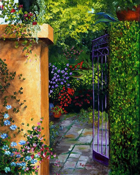 Secret Garden Painting By Joanne Lopez Robinson