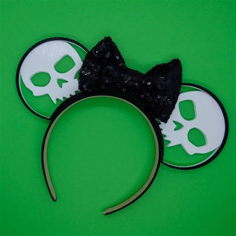 3d Printed Mouse Ears Halloween Skull Mouse Ears Disney Mouse Ears