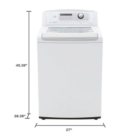 Lg Wt5270cw 49 Cu Ft High Efficiency Top Load Washer In White