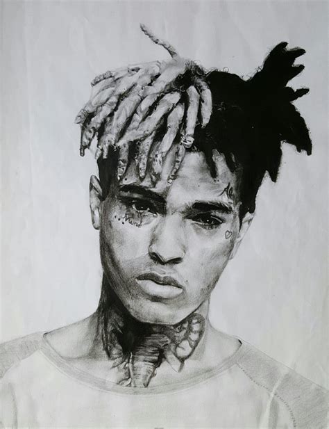 Xxxtentacion Drawing By Mei Miss Him So Much Xxxtentacion