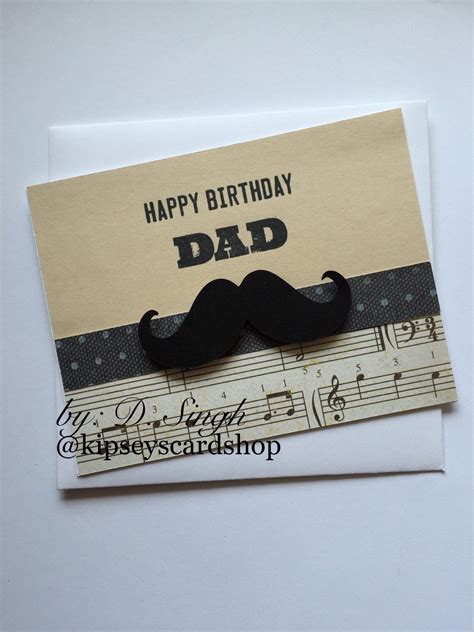 Happy Birthday Dad Masculine Card Handmade Card For Dad Etsy Happy Birthday Daddy Card