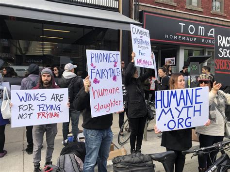 Vegan Activists Protest At One Of Torontos Favourite Butcher Shops